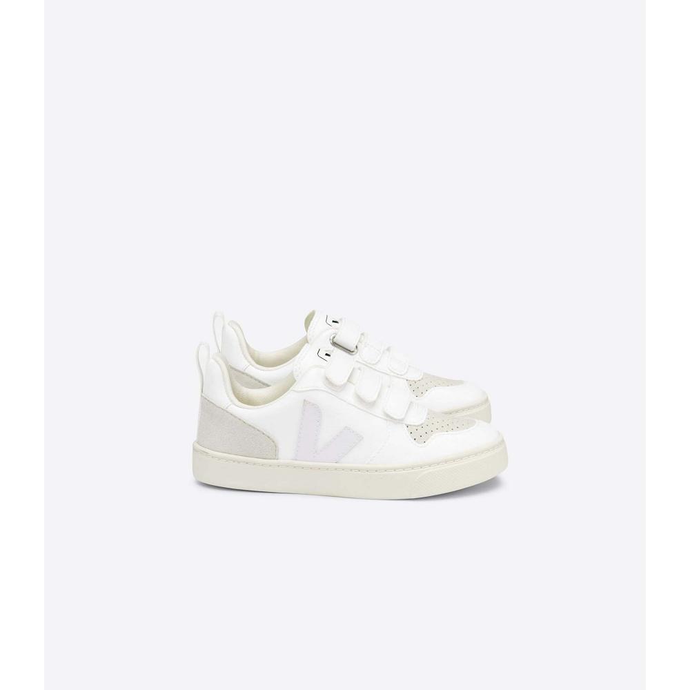 White Kids\' Veja V-10 CWL Shoes | AU 781SGL